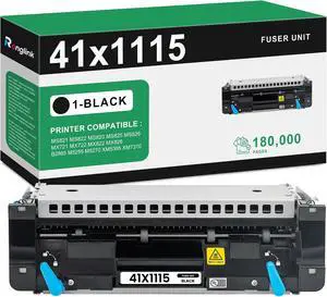 41x1115 Fuser Kit Remanufactured 41x1115 Fuser Unit, 110V, 180,000 Pages 41x1115 Fuser Kit Remanufactured 41x1115 Fuser Unit, 110V, 180,000 Pages