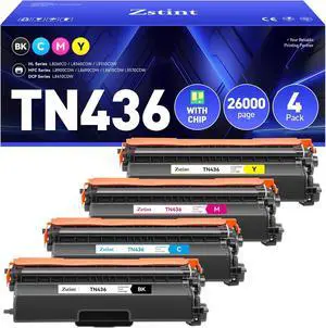 TN436 Toner Cartridge 4-Pack Compatible Replacement for Brother TN-436 TN433 TN431 Toner for MFC-L8900CDW MFC-L8690CDW HL-L8360CDW HL-L8260CDW L8610CDW MFC-L8905CDW MFC-L9570CDW HL-L8360CDWT Printers TN436 Toner Cartridge 4-Pack Compatible Replacement for Brother TN-436 TN433 TN431 Toner for MFC-L8900CDW MFC-L8690CDW HL-L8360CDW HL-L8260CDW L8610CDW MFC-L8905CDW MFC-L9570CDW HL-L8360CDWT Printers