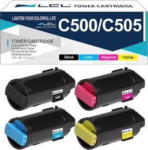 LCL Remanufactured Toner Cartridge Replacement for Xerox VersaLink C505 C505S C505X C500 C500N C500DN 106R03862 106R03859 106R03860 106R03861 (4-Pack Black, Cyan,Magenta, Yellow) LCL Remanufactured Toner Cartridge Replacement for Xerox VersaLink C505 C505S C505X C500 C500N C500DN 106R03862 106R03859 106R03860 106R03861 (4-Pack Black, Cyan,Magenta, Yellow)