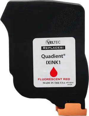Veltec Made in USA IXINK1 Fluorescent Red Ink Cartridge for iX-1 Postage Meters Veltec Made in USA IXINK1 Fluorescent Red Ink Cartridge for iX-1 Postage Meters