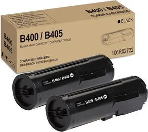 VersaLink B400 Black Extra High Capacity Toner Cartridge Compatible for Xerox 106R03584 Toner for Xerox VersaLink B400 B400DN B400N B405 B405DN Printer, (2 Pack) VersaLink B400 Black Extra High Capacity Toner Cartridge Compatible for Xerox 106R03584 Toner for Xerox VersaLink B400 B400DN B400N B405 B405DN Printer, (2 Pack)