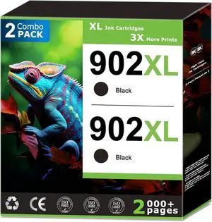 902XL Black Ink Cartridges Compatible With HP 902 Black Ink (2 Pack) Compatible with HP OfficeJet Pro 6968 6978 6950 6958 6979 6962 6956 6960 6970 6975 Printer High Yield Updated with V19.8.1 Chip 902XL Black Ink Cartridges Compatible With HP 902 Black Ink (2 Pack) Compatible with HP OfficeJet Pro 6968 6978 6950 6958 6979 6962 6956 6960 6970 6975 Printer High Yield Updated with V19.8.1 Chip