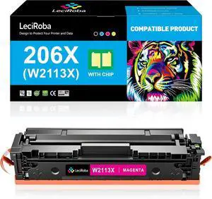 LeciRoba 206X W2113X Magenta Compatible Toner Cartridge Replacement for HP 206X W2113X W2113A Magenta High-Yield Toner Cartridge for HP M282nw M283fdw M283cdw M283fdn Pro M255dw M255nw Printer LeciRoba 206X W2113X Magenta Compatible Toner Cartridge Replacement for HP 206X W2113X W2113A Magenta High-Yield Toner Cartridge for HP M282nw M283fdw M283cdw M283fdn Pro M255dw M255nw Printer