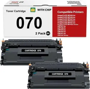 070 Toner Cartridge Compatible for Canon 070 070H Toner Cartridge MF465dw Ink LBP246dw Toner CRG070 CRG070H for imageCLASS MF465dw MF462dw LBP246dw LBP247dw Printer High Yield 2,900 Pages 2 Pack 070 Toner Cartridge Compatible for Canon 070 070H Toner Cartridge MF465dw Ink LBP246dw Toner CRG070 CRG070H for imageCLASS MF465dw MF462dw LBP246dw LBP247dw Printer High Yield 2,900 Pages 2 Pack