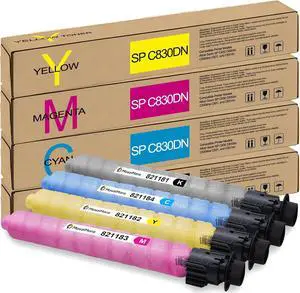 MasaiMara SP C830 Compatible Toner Cartridges Replacement for Ricoh Aficio Savin SP C830 C830dn C830dna C831 C831dn Printer (Black, Cyan, Magenta, Yellow, 4 Pack) MasaiMara SP C830 Compatible Toner Cartridges Replacement for Ricoh Aficio Savin SP C830 C830dn C830dna C831 C831dn Printer (Black, Cyan, Magenta, Yellow, 4 Pack)