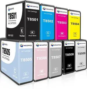 Remanufactured T850 Ink Cartridges 80ML Ink Set (9-Pack) Remanufactured T850 Ink Cartridges 80ML Ink Set (9-Pack)