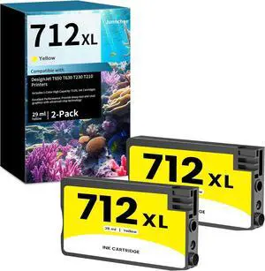 712XL 712 Yellow Ink Cartridges 3ED69A High Capacity Ink (29-ml, 2-Pack) 712XL 712 Yellow Ink Cartridges 3ED69A High Capacity Ink (29-ml, 2-Pack)