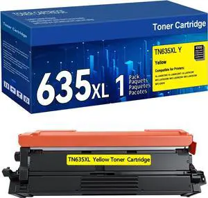 1 Pack TN635 TN635XL Yellow Toner Cartridge Replacement for Brother TN635XL Toner Work for HL-L8430CDW, HL-L8430CDWT, HL-L8570CDW,MFC-L8730CDW, MFC-L8930CDW, MFC-L8970CDW and MFC-EX575 Printers 1 Pack TN635 TN635XL Yellow Toner Cartridge Replacement for Brother TN635XL Toner Work for HL-L8430CDW, HL-L8430CDWT, HL-L8570CDW,MFC-L8730CDW, MFC-L8930CDW, MFC-L8970CDW and MFC-EX575 Printers