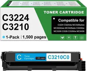 C3210C0 MC3224 Toner Cartridges Compatible for Lexmark C3224 C3326 Toner Cartridge C3210C0 for C3210 C3326 C3426 MC3224 MC3326 MC3426 Laser Printers (C) C3210C0 MC3224 Toner Cartridges Compatible for Lexmark C3224 C3326 Toner Cartridge C3210C0 for C3210 C3326 C3426 MC3224 MC3326 MC3426 Laser Printers (C)