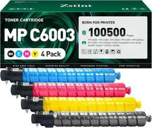 MP C6003 Toner Cartridge Set 4-Pack High Yield Replacement for Ricoh 841849 841851 841852 841850 Compatible for Ricoh Aficio Lanier Savin MP C6003 C4503 C5503 C6004 C6004ex C4504 C4504ex C5504 Printer MP C6003 Toner Cartridge Set 4-Pack High Yield Replacement for Ricoh 841849 841851 841852 841850 Compatible for Ricoh Aficio Lanier Savin MP C6003 C4503 C5503 C6004 C6004ex C4504 C4504ex C5504 Printer