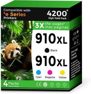 910XL 910 XL Ink Cartridge Combo Pack Replacement for HP910 XL HP910XL for OfficeJet Pro 8025e 8020 8015e 8028e 8010 8022e 8020e 8035 8035e 8028 8022 8025 8010e 8012e 8015 8030 Printer(4 Pack,B/C/M/Y 910XL 910 XL Ink Cartridge Combo Pack Replacement for HP910 XL HP910XL for OfficeJet Pro 8025e 8020 8015e 8028e 8010 8022e 8020e 8035 8035e 8028 8022 8025 8010e 8012e 8015 8030 Printer(4 Pack,B/C/M/Y