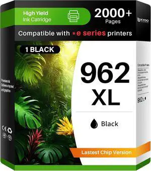 962XL Ink Cartridge Combo Pack Compatible for HP 962XL, 1 Black 962XL Ink Cartridge Combo Pack Compatible for HP 962XL, 1 Black