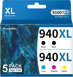 940 XL 940XL Ink Cartridges Combo Pack High-Yield Replacement for HP 940XL 940 XL 940XL Ink Cartridges Combo Pack High-Yield Replacement for HP 940XL