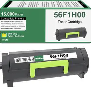 56F1H00 Toner Cartridge Black with New Chip 1-Pack High Yield 56F1H00 Ink 56F1H00 Toner Cartridge Black with New Chip 1-Pack High Yield 56F1H00 Ink
