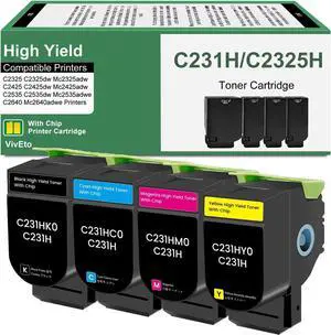C231H C2325 C2425 Toner Cartridge New Chip C231HK0 C231HC0 C231HM0 C231HY0 C231H C2325 C2425 Toner Cartridge New Chip C231HK0 C231HC0 C231HM0 C231HY0