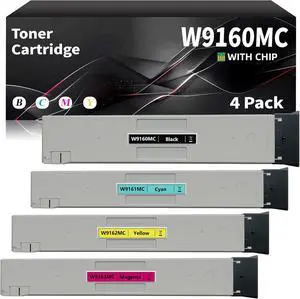 W9160MC Toner Cartridge Compatible for HP W9160MC W9161MC W9162MC W9163MC High Yield Toner Replacement Color LaserJet Managed MFP E87740dn/z E87750dn/z E87760dn/z E87770dn/z Printers 4 Pack W9160MC Toner Cartridge Compatible for HP W9160MC W9161MC W9162MC W9163MC High Yield Toner Replacement Color LaserJet Managed MFP E87740dn/z E87750dn/z E87760dn/z E87770dn/z Printers 4 Pack