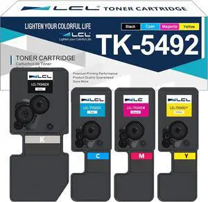 LCL TK-5492 Toner Cartridge Replacement for Kyocera TK-5492 TK-5492K TK-5492C TK-5492M TK-5492Y for ECOSYS MA2101 MA2101cwfx MA2101cfx PA2101 PA2101cx PA2101cwx Printer (Black Cyan Magenta Yellow) LCL TK-5492 Toner Cartridge Replacement for Kyocera TK-5492 TK-5492K TK-5492C TK-5492M TK-5492Y for ECOSYS MA2101 MA2101cwfx MA2101cfx PA2101 PA2101cx PA2101cwx Printer (Black Cyan Magenta Yellow)