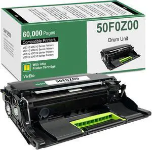 50F0Z00 Imaging Unit (with New Chip) Replacement for Lexmark 50F0Z00 500Z 500ZG Drum Unit for MS310 MS410 MS510 MS610 MX310 MX410 MX510 MX610 Printers, 1 Pack Remanufactured 50F0Z00 Imaging Kit 50F0Z00 Imaging Unit (with New Chip) Replacement for Lexmark 50F0Z00 500Z 500ZG Drum Unit for MS310 MS410 MS510 MS610 MX310 MX410 MX510 MX610 Printers, 1 Pack Remanufactured 50F0Z00 Imaging Kit