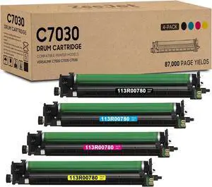 113R00780 Drum Unit VersaLink C7020 C7025 C7030 Drum Cartridge Replacemnet for Xerox VersaLink C7020 C7025 C7030 Printer Drum 4-Pack Black Cyan Magenta Yellow 113R00780 Drum Unit VersaLink C7020 C7025 C7030 Drum Cartridge Replacemnet for Xerox VersaLink C7020 C7025 C7030 Printer Drum 4-Pack Black Cyan Magenta Yellow
