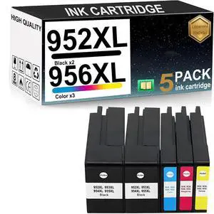 952 956XL Compatible Ink Cartridge Combo Pack for HP 952 956XL Compatible Printers OfficeJet Pro 8210 7720 7730 for HP DeskJet Ink Advantage High Yield New UpgradeBlack x2+Color 952 956XL Compatible Ink Cartridge Combo Pack for HP 952 956XL Compatible Printers OfficeJet Pro 8210 7720 7730 for HP DeskJet Ink Advantage High Yield New UpgradeBlack x2+Color