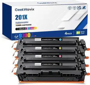 201X Toner Cartridge Compatible with HP 201X Toner Replacement Color LaserJet Pro MFP M252 M252n M277 M277n Series Printer (4 Pack) 201X Toner Cartridge Compatible with HP 201X Toner Replacement Color LaserJet Pro MFP M252 M252n M277 M277n Series Printer (4 Pack)