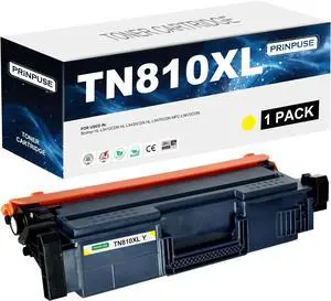 TN810XL Yellow Toner Cartridge Compatible for Brother TN810 TN810XL Yellow Toner Cartridge Compatible for Brother TN810