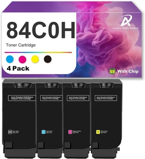 Compatible Toner Cartridge 84C0H Replacement for Lexmark 84C0HKG 84C0HCG 84C0HMG 84C0HYG for CX725de CX725dhe CX725dthe Printers, High Yield, Clear Print Quality 1 Set Compatible Toner Cartridge 84C0H Replacement for Lexmark 84C0HKG 84C0HCG 84C0HMG 84C0HYG for CX725de CX725dhe CX725dthe Printers, High Yield, Clear Print Quality 1 Set