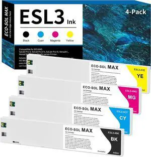 ESL3 Ink Cartridges 440ml Compatible for Roland ECO-SOL MAX Ink Cartridge ESL3 Ink Cartridges 440ml Compatible for Roland ECO-SOL MAX Ink Cartridge