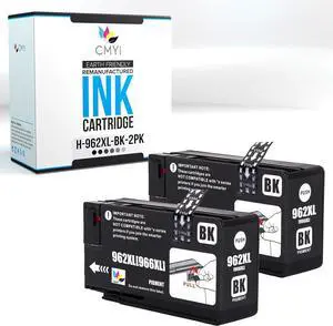 962XL Black Replacement Ink Cartridge for HP OfficeJet Pro Premier, Pro 9010, Pro 9010e, Pro 9012, Pro 9012e, Pro 9013, Pro 9014, Pro 9014e, Pro 9015, Pro 9015e, Pro 9016 Printers (2 Black) 962XL Black Replacement Ink Cartridge for HP OfficeJet Pro Premier, Pro 9010, Pro 9010e, Pro 9012, Pro 9012e, Pro 9013, Pro 9014, Pro 9014e, Pro 9015, Pro 9015e, Pro 9016 Printers (2 Black)