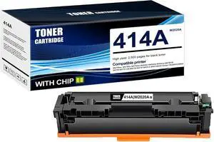 1-Pack Black 414A W2020A Toner Cartridge: Compatible 414A W2020A Replacement for HP M479fnw M479fdnm M479fdw M454dn M454dw M454nw M478f-M479f M453-M454 Series Printer 1-Pack Black 414A W2020A Toner Cartridge: Compatible 414A W2020A Replacement for HP M479fnw M479fdnm M479fdw M454dn M454dw M454nw M478f-M479f M453-M454 Series Printer