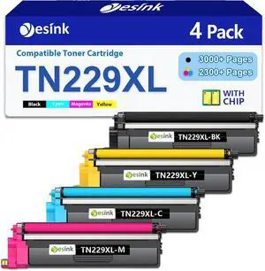 TN229XL Toner Cartridges High Yield Replacement for Brother TN229 XL TN-229XL Compatible for MFC-L3780CDW MFC-L3765CDW MFC-L3720CDW HL-L3280CDW HL-L3220CDW HL-L3300CDW Printer(4 Pack, Tri-Color) TN229XL Toner Cartridges High Yield Replacement for Brother TN229 XL TN-229XL Compatible for MFC-L3780CDW MFC-L3765CDW MFC-L3720CDW HL-L3280CDW HL-L3220CDW HL-L3300CDW Printer(4 Pack, Tri-Color)