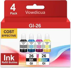 GI-26 GI26 Ink Refill Bottles Replacement for Canon GI26 26 Ink GI-26 GI26 Ink Refill Bottles Replacement for Canon GI26 26 Ink