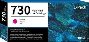 730 Ink Cartridge High-Capacity 300ml Magenta P2V69A Replacement for HP 730 Ink Cartridge for DesignJet T1600 T1700 T2600 T1600dr T1700dr T2600dr Printer Ink 1-Pack 730 Ink Cartridge High-Capacity 300ml Magenta P2V69A Replacement for HP 730 Ink Cartridge for DesignJet T1600 T1700 T2600 T1600dr T1700dr T2600dr Printer Ink 1-Pack