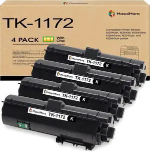 MasaiMara TK1172 TK 1172 TK-1172 1T02S50USO High Capacity Compatible Toner Cartridges Replacement for Kyocera M2040dn M2540d M2540dne M2540dnw M2540dw M2640idw Printer (Black, 4-Pack) MasaiMara TK1172 TK 1172 TK-1172 1T02S50USO High Capacity Compatible Toner Cartridges Replacement for Kyocera M2040dn M2540d M2540dne M2540dnw M2540dw M2640idw Printer (Black, 4-Pack)