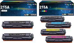 215A Black Cyan Yellow Magenta Toner Cartridges Works with HP Color Laser Pro M182nw M183fw M182 M183 M155 Series Printer Ink 215A Black Cyan Yellow Magenta Toner Cartridges Works with HP Color Laser Pro M182nw M183fw M182 M183 M155 Series Printer Ink