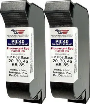 FP PIC40 Fluorescent Red Ink Cartridge, (1-Set) FP PIC40 Fluorescent Red Ink Cartridge, (1-Set)
