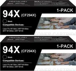 94X Black High Yield Toner Cartridge Replacement for HP Pro MFP M118dw 94X Black High Yield Toner Cartridge Replacement for HP Pro MFP M118dw