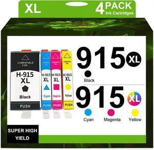 915XL 915 Ink Cartridge Replacement 915XL 915 for HP, One Set 915XL 915 Ink Cartridge Replacement 915XL 915 for HP, One Set