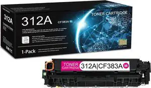 1 Pack 312A Magenta Toner Cartridge (with Chip) 1 Pack 312A Magenta Toner Cartridge (with Chip)