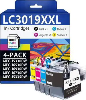 LC3019XXL Ink Cartridges High-Yield 4 Pack LC3019XXL Ink Cartridges High-Yield 4 Pack