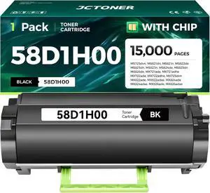 58D1H00 Black High Yield Toner Cartridge with Chip Replacement for Lexmark MS725 MS821 MS822 MS823 MS824 MS825 MS826 MX721 MX722 MX725 MX822 MX824 MX826 Ink Laser Printer dvn dn de ade adhe adxe n 58D1H00 Black High Yield Toner Cartridge with Chip Replacement for Lexmark MS725 MS821 MS822 MS823 MS824 MS825 MS826 MX721 MX722 MX725 MX822 MX824 MX826 Ink Laser Printer dvn dn de ade adhe adxe n