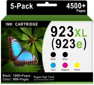 923XL Ink Cartridges Replacement for HP 923e 923 8130e Ink 5-Pack 923XL Ink Cartridges Replacement for HP 923e 923 8130e Ink 5-Pack