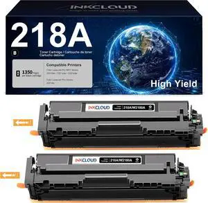 218A Black High-Yield Toner Cartridge Replacement for HP 218A 218X W2180A W2180X Works with HP Color LaserJet Pro MFP 3301 fdw 3301cdw 3201dw 3301sdw 3201dw Printer Toner - 2PacK with Chip 218A Black High-Yield Toner Cartridge Replacement for HP 218A 218X W2180A W2180X Works with HP Color LaserJet Pro MFP 3301 fdw 3301cdw 3201dw 3301sdw 3201dw Printer Toner - 2PacK with Chip