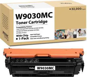 W9030 W9030MC Black Toner Cartridge with New Chip High Yield E67550 Toner W9030 W9030MC Black Toner Cartridge with New Chip High Yield E67550 Toner