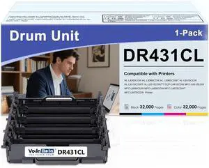 DR431CL Drum Unit (1-Pack) Replacement for Brother DR-431CL Drum Unit Compatible with HL-L8260CDN HL-L8260CDW HL-L8360CDW HL-L9310CDW MFC-L8610CDW MFC-L8900CDW MFC-L8905CDW Printer(Toner Not Included) DR431CL Drum Unit (1-Pack) Replacement for Brother DR-431CL Drum Unit Compatible with HL-L8260CDN HL-L8260CDW HL-L8360CDW HL-L9310CDW MFC-L8610CDW MFC-L8900CDW MFC-L8905CDW Printer(Toner Not Included)