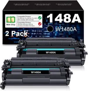 Remanufactured 148A Black Toner Cartridge Replacement for HP 148A 148X W1480A W1480X for Laser Jet Pro MFP 4101fdw 4001n 4001dn 4001dw 4101fdn Printer(2 Pack) Remanufactured 148A Black Toner Cartridge Replacement for HP 148A 148X W1480A W1480X for Laser Jet Pro MFP 4101fdw 4001n 4001dn 4001dw 4101fdn Printer(2 Pack)