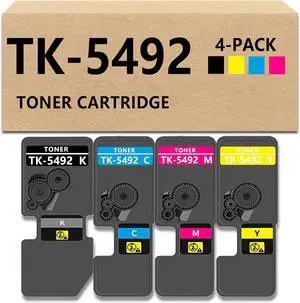 TK5492 Toner Cartridge Compatible for Kyocera TK-5492 Toner Compatible for Kyocera ECOSYS PA2101cwx PA2101cx MA2101cwfx MA2101cfx Printer (Black Cyan Magenta Yellow) 4 Pack TK5492 Toner Cartridge Compatible for Kyocera TK-5492 Toner Compatible for Kyocera ECOSYS PA2101cwx PA2101cx MA2101cwfx MA2101cfx Printer (Black Cyan Magenta Yellow) 4 Pack