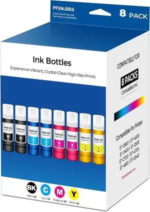 Compatible for E-pson EPT522 Ink Refill Bottle 8-Pack ET-2800 ET-4800 ET-2400 Ink Refill Bottles for Eco Tank ET-2800 ET-4800 ET-2400 ET-2803 ET-2720 ET-4700 ET-4810 ET-2840 Printer Compatible for E-pson EPT522 Ink Refill Bottle 8-Pack ET-2800 ET-4800 ET-2400 Ink Refill Bottles for Eco Tank ET-2800 ET-4800 ET-2400 ET-2803 ET-2720 ET-4700 ET-4810 ET-2840 Printer