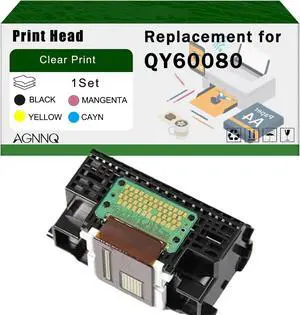 Compatible for Canon QY60080 Print Head IP4820 IP4920 IX6520 MG5120 MG5220 MG5320 MX712 MX882 MX892 Printers, High Yield 5000 Pages Bright Clear Colors (1 Set) Compatible for Canon QY60080 Print Head IP4820 IP4920 IX6520 MG5120 MG5220 MG5320 MX712 MX882 MX892 Printers, High Yield 5000 Pages Bright Clear Colors (1 Set)