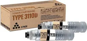 2 Pack Type 3110D Black Toner Cartridge 2 Pack Type 3110D Black Toner Cartridge